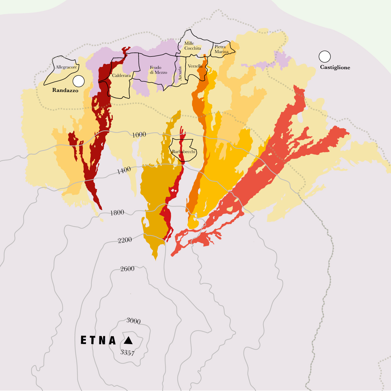 Mappa Contrade Restivo Wine